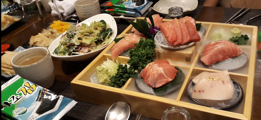 Korean style Sashimi (raw fish)